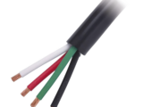 Cable Eléctrico de Uso Rudo 4 Hilos Calibre 18 AWG, Hasta 600 V. Rollo de 100 m.