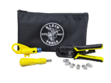 Kit de Instalación de cable UTP con Estuche (Desforrador + Ponchadora + Ponchadora 110).