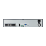 NVR de 16 canales / 32MP / Hasta 4 Discos Duros / Switch PoE+ 16 puertos / Wisenet P2P / H.265 & WiseStream