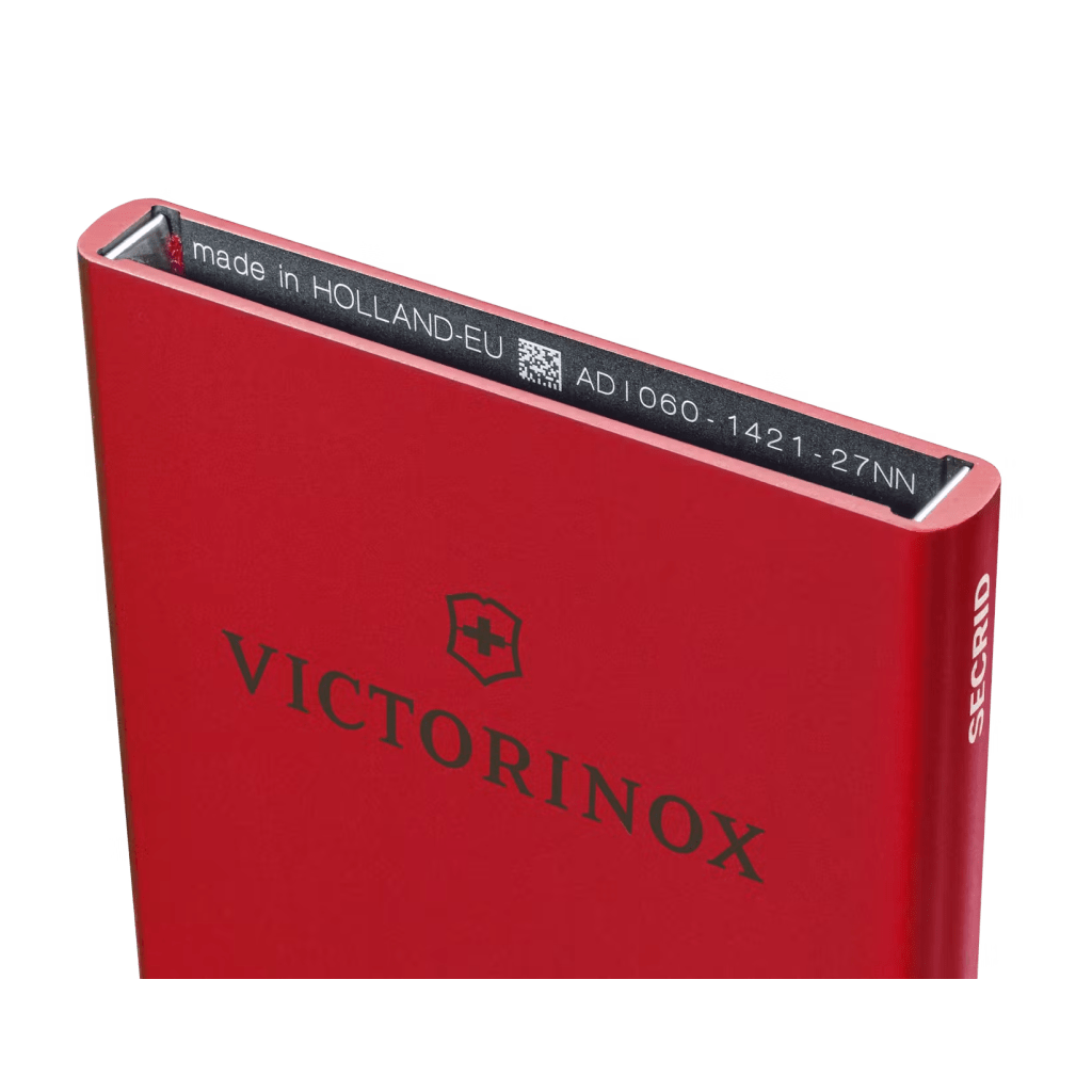 Tarjetero / Almacenamiento Seguro 4-6 Tarjetas / Aluminio Duradero / Protección RFID / Sistema Deslizamiento Patentado / Color Rojo. - Image 12