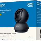 Cámara de Seguridad Interior Wi-Fi 360°, 1080p Full HD, Visión Nocturna 12 m, Detección IA Personas y Llanto de Bebé, Audio Bidireccional, Compatible Alexa y Google Home, Almacenamiento microSD 512 GB