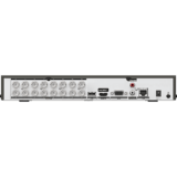 DVR 16 Canales TURBOHD + 16 Canales IP / 8 Megapixel (4K) / Audio Bidireccional / ACUSENSE / Audio Bidireccional / 1 Bahía de Disco Duro / Salida de Video en Full HD / H.265+