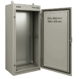 Gabinete de Acero IP55  (800 x 1600 x 400 mm) con Placa Trasera Interior Metálica