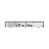 DVR 8 Canales TURBOHD + 8 Canales IP / 8 Megapixel (4K) / Audio Bidireccional por Coaxitron / ACUSENSE / 1 Bahía de Disco Duro / Salida de Video en 4K / H.265+