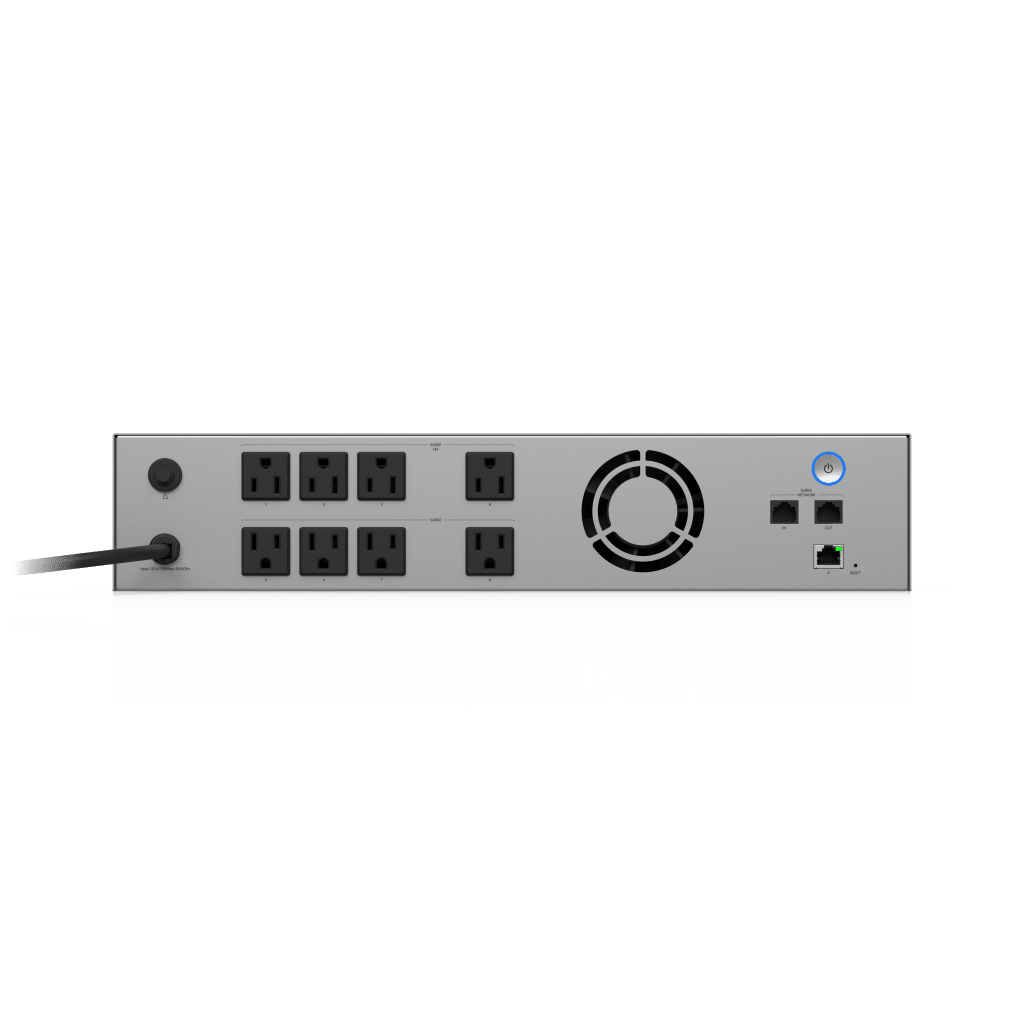UniFi UPS Rackmount / 1.5kVA 1000W / 8 Contactos NEMA 5-15R / Batería Reemplazable 216Wh / 8 Minutos Autonomía Media Carga / Graceful Shutdown UNVR-UNAS / Soporte NUT - Image 7