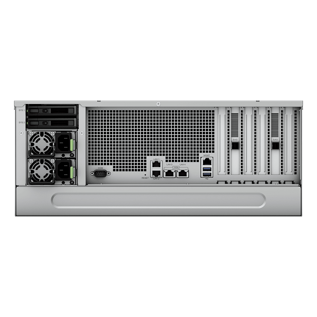 Servidor de Almacenamiento Synology HD6500 High Density 4U | 60 Bahías | Expansión hasta 300 Unidades | Procesadores Dual Intel Xeon Silver 10 Núcleos | Memoria DDR4 ECC RDIMM hasta 512 GB | Redes 10/25GbE | Fibre Channel | Garant& - Image 11
