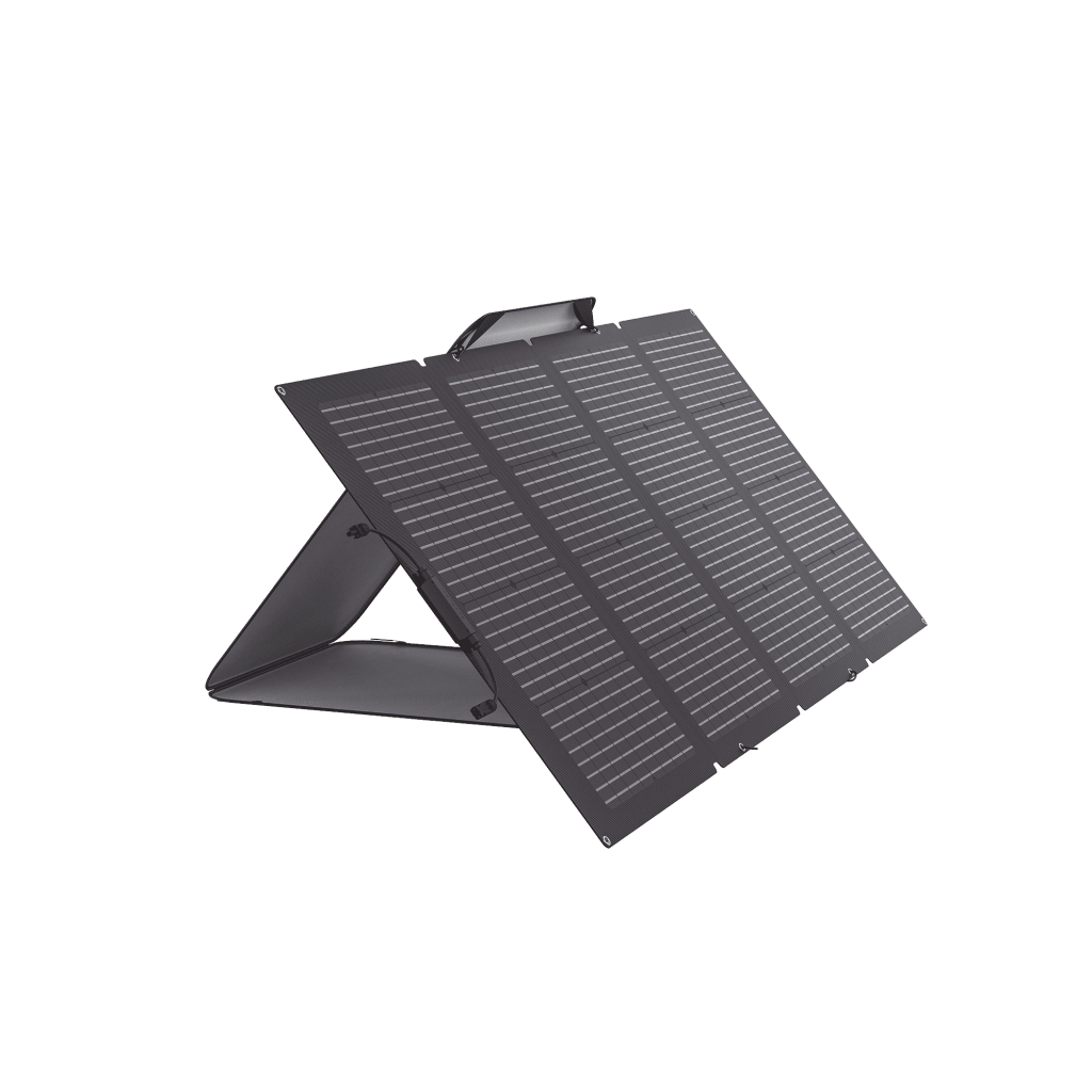 Módulo Solar Bifacial, Portátil y Flexible de 220W Recomendado para Estaciones Portátiles EFD330, EFD350 ó EFD500 / Ajuste de Ángulo / Carga Eficiente / Incluye Cable XT60 a MC4 - Image 2