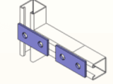 Conector 9 cm, 2 Perforaciones.