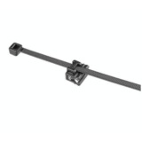 Cincho de Nylon 6.6 Solar Clip, 188mm largo x 14mm ancho, Color Negro, Exterior Resistente a Rayos UV, Paquete de 100pz