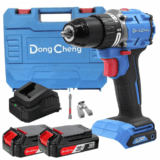 Rotomartillo / Taladro Inalámbrico de 20V sin Carbones, Broquero de 1/2″, incluye 2 Baterías de 2.0 Ah, Cargador y Maletín
