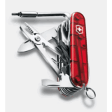 Navaja Multifunción Cyber Tool L / 39 Herramientas Profesionales / Para Técnicos Digitales / Llave Tuercas Tecnológica / Dados Hexagonales D-SUB / Set Bits Phillips-Torx-Hex / ABS-Cellidor Rojo / Fabricación Suiza