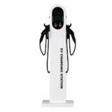 Estación de Carga para Vehículos Eléctricos Tipo Pedestal / Doble Conector Tipo 1 / 48A 11.5kW por Puerto / Pantalla LCD 4.3 Pulgadas / Conectividad RFID Sistema de Carga Inteligente / Protección IP54 / Material SGCC Galvanizad