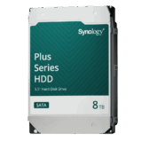 Disco Duro SATA de 3.5″ Serie Plus | Capacidad 8TB | Tecnología CMR | MTBF de 1.2 Millón de Horas | Carga de Trabajo de 180 TB/Año | Compatible con Synology DSM.