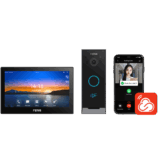 Kit Videoportero IP / Estación Interior i504W + Frente de Calle i60 / Pantalla Táctil 7″ HD / Videollamadas H.264/H.265 / Wi-Fi Dual Band / PoE / App Fanvil Link / ONVIF / 10,000 Tarjetas RFID