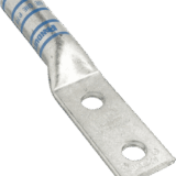 Zapata de compresión LCC400-12-6 para cal. 400 Kcmil, Doble barreno para tornillo prisionero de 1/2, Espaciado de orificios 44.5mm, 1 Pz