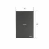 Placa con Interruptor Sencillo  10 A 127 V  60 Hz.