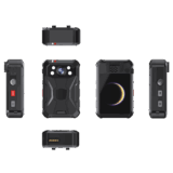 Body Camera Portátil / Grabación a 2K / Pantalla 2.4″ LCD / IP68 / H.265 / 64 GB de Almacenamiento / GPS / WIFI / 3G y 4G / Fotos de Hasta 40 Megapixel / Micrófono Integrado