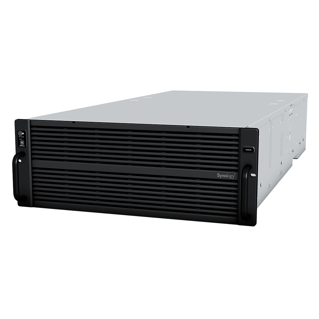 Servidor de Almacenamiento Synology HD6500 High Density 4U | 60 Bahías | Expansión hasta 300 Unidades | Procesadores Dual Intel Xeon Silver 10 Núcleos | Memoria DDR4 ECC RDIMM hasta 512 GB | Redes 10/25GbE | Fibre Channel | Garant& - Image 4