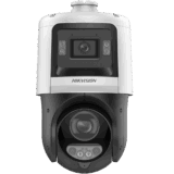 [TandemVu] PTZ IP 4 Megapixel + Cámara Fija 4 Megapixel / 25X Zoom / 100 mts IR + 30 mts Luz Blanca / IP67 / ACUSENSE / PoE+ / 2 Micrófonos Integrados y Bocina / Alerta Audible y Luz Estroboscopica / Alarmas I/O / DARKFIGHTER / Micro SD
