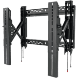 Soporte de Pared Universal Tijera SmartMount / Extensión 12 pulgadas (305 mm) / Carga Máxima 200 lb (90.7 kg) / Ajuste Tilt +15°/-2° con IncreLok / Patrón VESA 200x100 a 600x600 mm / Apertura Abierta para Cajas Empotradas / In