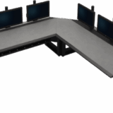 Consola Modular para Centros de Control | Superficie Endurance Plus 32 mm | Sistema Versa-Trak | Gestión Integrada de Cables | Estructura Acero y MDF | Expandible y Reconfigurable | Estructura Base de 48"/ 60"/ 72"