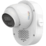 Cámara Turret TURBOHD 2 Megapixel (1080p) / Imagen a Color 24/7 con Apertura F1.0 / Audio Bidireccional y Sirena / Luz Blanca e IR 40 m (131.2 ft) / IP67 / Smart-Hybrid Light / 3D DNR