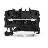 Borna de Paso Serie 2002 / 2 Conductores / Sección 2.5 mm² / Tecnología Push-in CAGE CLAMP® / Aplicaciones Ex e II / Montaje Carril DIN 35x15 y 35x7.5 / Negro / Certificaciones ATEX IECEx UL CSA