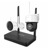 Kit IP Inalámbrico 4 Megapixel / NVS 4 Canales / 1 Cámara Bala Exterior + 1 Cámara Turret Interior con Lente 2.8 mm y Dual Light / Audio Bidireccional (Micrófono y Bocina) / Soporta Micro SD de 512 GB