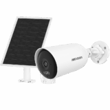 Kit Solar IP All in One / AOV / Bala IP 4 Megapixel / Lente 2.8 mm / Panel Solar + Batería de Respaldo de Litio (9000 mAh) / SIM 4G Incluido/ Audio Bidireccional / IP66 / Micro SD