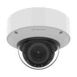 Cámara Domo AI 8 Megapíxeles / Motorizado 4.4-9.3 mm 2.1x / Dual NPU / IR 50 m (164 ft) / IP52 IK10 / Analítica Avanzada IA / extremeWDR 120 dB / Wisenet 9
