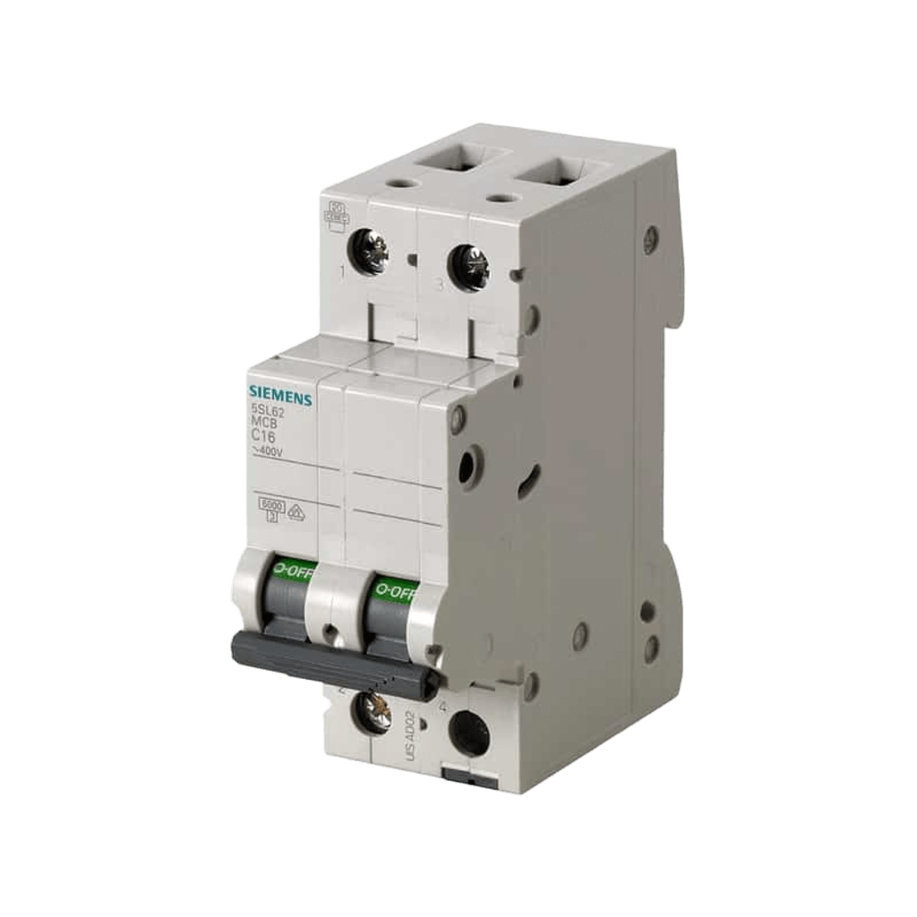 Interruptor Riel Dinn Tipo 5SL6, 2 polos, 40 amp