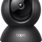 Cámara de Seguridad Interior Wi-Fi 360°, 1080p Full HD, Visión Nocturna 12 m, Detección IA Personas y Llanto de Bebé, Audio Bidireccional, Compatible Alexa y Google Home, Almacenamiento microSD 512 GB