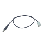 Cable con Conector Macho (Pigtail) | Forro Negro | Terminal Blanca | Alimentación para Vcc con Puntas Libres | Polarizado | Largo 22 cm ( 8.66 Pulgadas) | Calibre 22AWG.