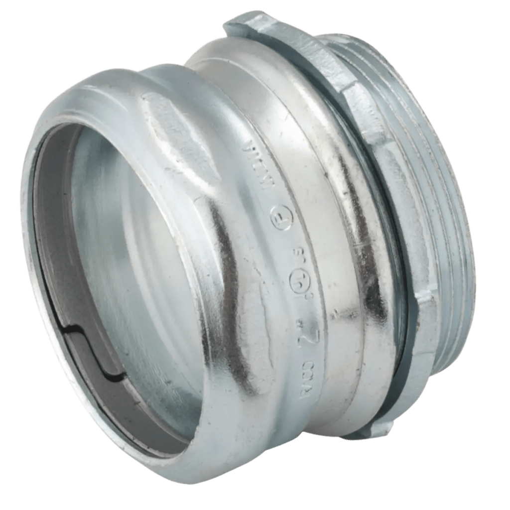 Conector Compresión de Acero Galvanizado para Pared Delgada de 2 1/2" .