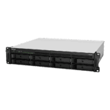 Servidor de Almacenamiento en Red Synology RackStation RS1221RP+ | 8 Bahías | Expandible a 12 Bahías | CPU AMD Ryzen V1500B | 4 GB DDR4 ECC | RAID Soportado | 10/25GbE | Virtualización Certificada | Protección de Datos Integral