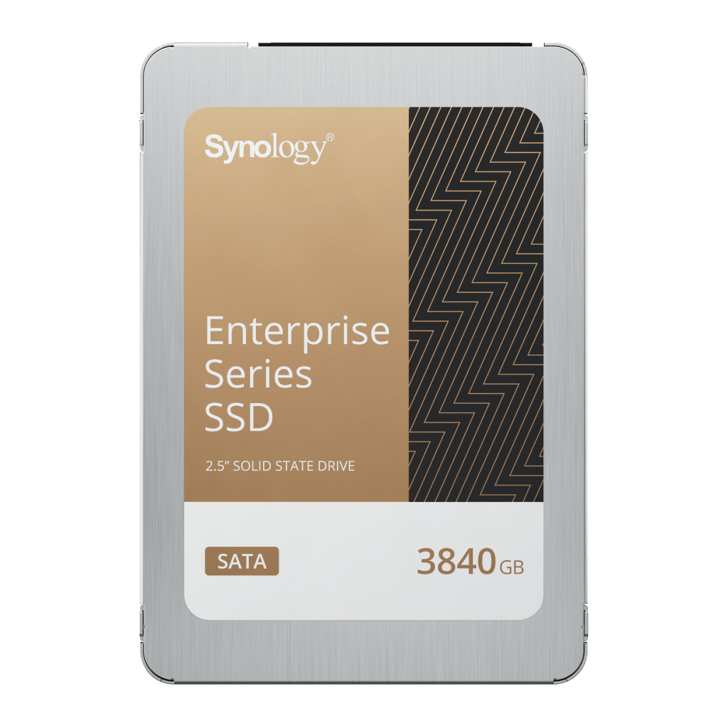 SSD SATA de 2,5" Serie Enterprise | 3840 GB | Alto Rendimiento Estable | Resistencia Empresarial | Protección de Datos Integral | Análisis de Vida Útil | Compatibilidad con Synology DSM | Garantía de 5 Años