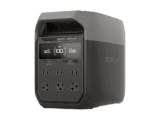 Estación de Energía Portátil Delta 3 1024Wh Litio LFP / 6 AC 1800 W (Max. 2200W) / 2 USB-C 100W / Capacidad para Aumentar Respaldo / Cargador de Coche 10A a 12.6V / Conectividad WiFi y Bluetooth (App) / Carga Solar 500W Max.