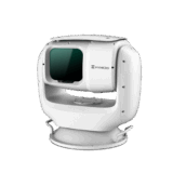 PTZ Punta de Poste IP Dual / Lente Térmico 100 mm (640 X 512) / Lente Óptico 56X Zoom (4 MP) / 800 mts IR Laser / 24 VCA / IP66