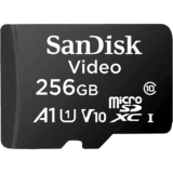 Memoria microSD SanDisk 256GB / Alta Resistencia / Videovigilancia / Clase 10