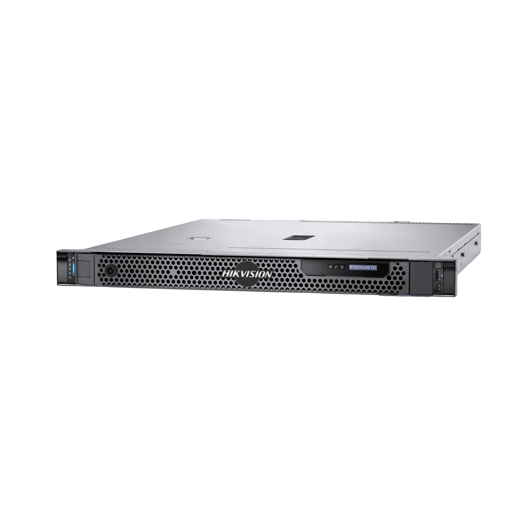 Servidor VMS Rackmount / HikCentral Professional / 64 Canales Expandible 3000 / CPU Intel E-2434 / 16GB RAM DDR5 / 2x2TB HDD RAID1 / Windows Server 2022 / 1U Rack