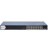 Switch PoE+ / Administrable / 16 puertos 1000 Mbps PoE+ / 2 Puertos 1000 Mbps Uplink / 2 Puertos SFP de Uplink /  Configuración Nube Hik-Partner Pro / Modo Extendido hasta 300 metros / 230 W