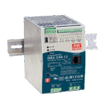 Fuente de Poder Industrial de 240W con Cargador de Baterías, salida 12Vcc, 20A, para montaje Riel Din