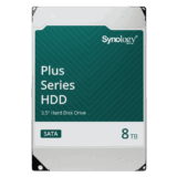 Disco Duro SATA de 3.5" Serie Plus | Capacidad 8TB | Tecnología CMR | MTBF de 1.2 Millón de Horas | Carga de Trabajo de 180 TB/Año | Compatible con Synology DSM.