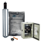 Kit de puesta a tierra de 70 A con Electrodo de Acero Inoxidable, Filtro, Acoplador y Compuesto H2Ohm.