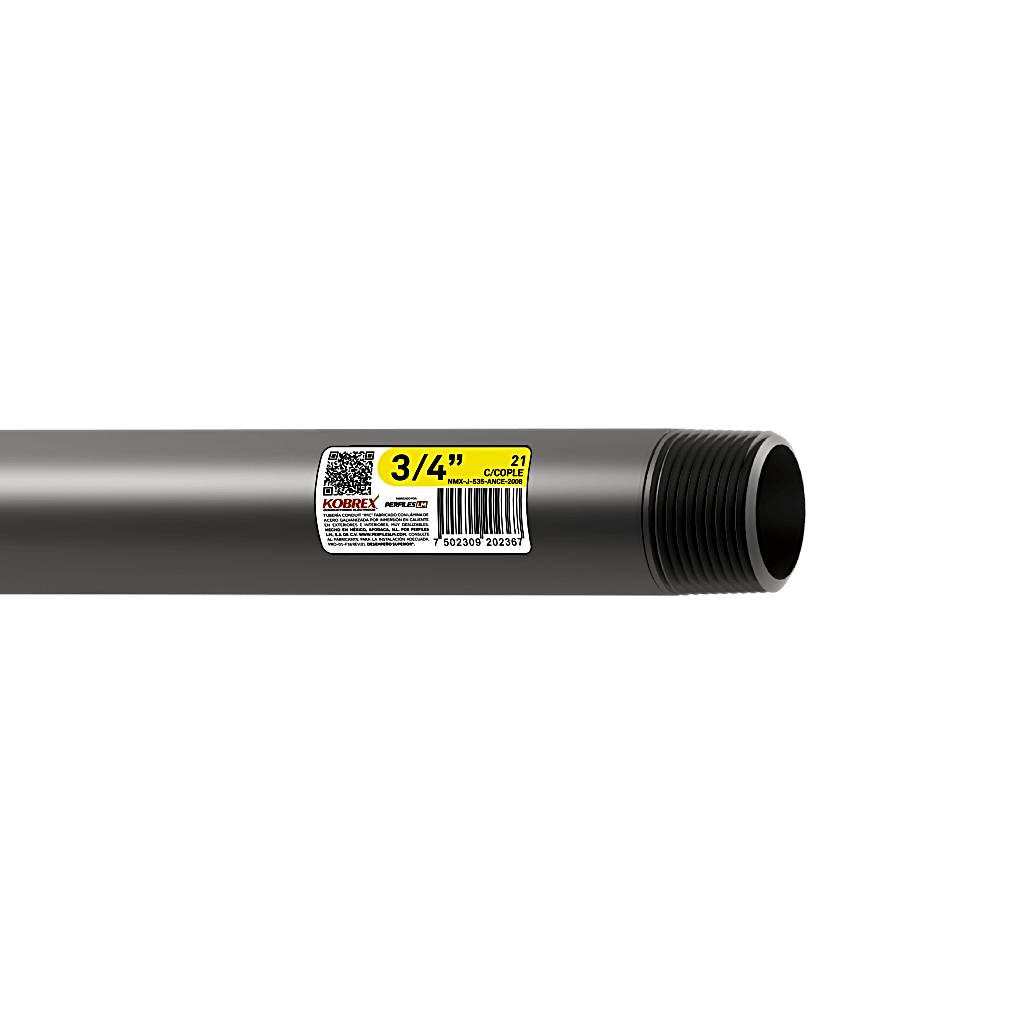 Tubería Conduit Acero Galvanizado de 1 1/4" / Recubrimiento Zinc Interior y Exterior / Inmersión en Caliente / Etiqueta Amarilla/ NMX-J-535-ANCE.