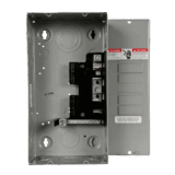 Centro de carga monofásico para empotrar. 1 Fase, 3 Hilos para interruptores QT, de 4 polos - 8 Circuitos, 120/240vca, Barras de aluminio 125 Amp, Nema 1.