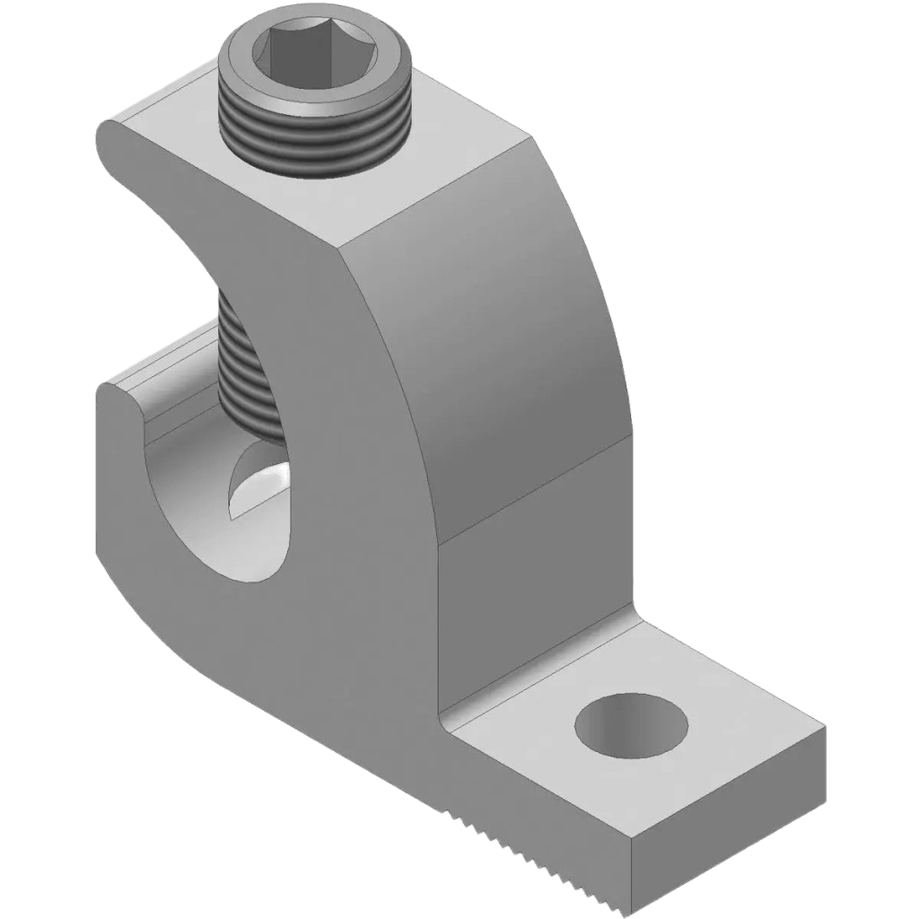 Conector Lay-in de Aluminio / 3/0-6 AWG / Terminal 0.33" (8.38 mm) / Estañado / Dual Cobre-Aluminio / 90°C / UL-CSA