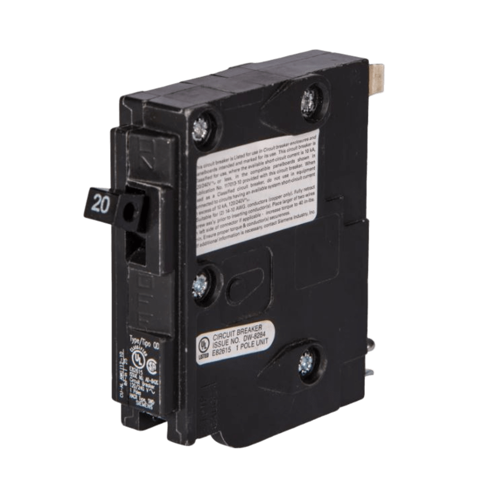 Interruptor automático enchufable tipo QD 1 polo, 15 amp