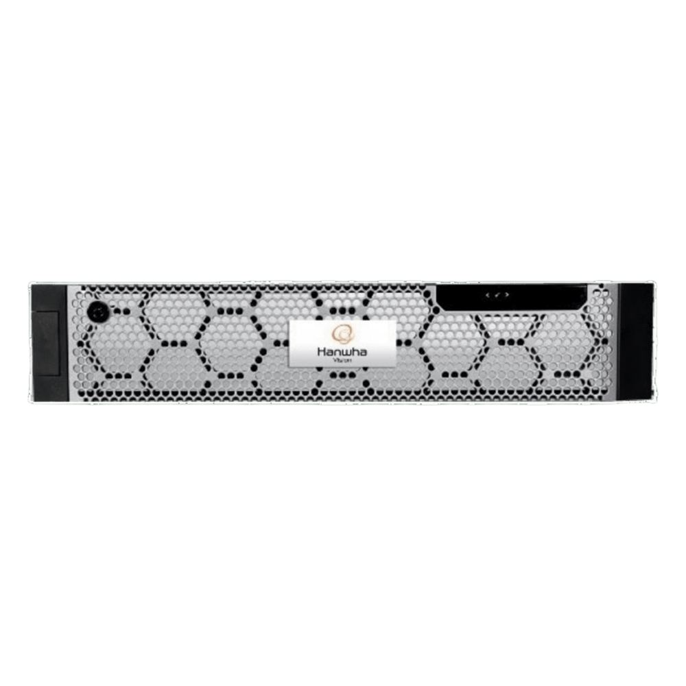 NVR Wisenet WAVE basada en Windows Server / Montable en Rack 2U / Incluye 1 licencia WAVE-PRO-04 / 470 Mbps throughput / Incluye 128TB en crudo para almacenamiento