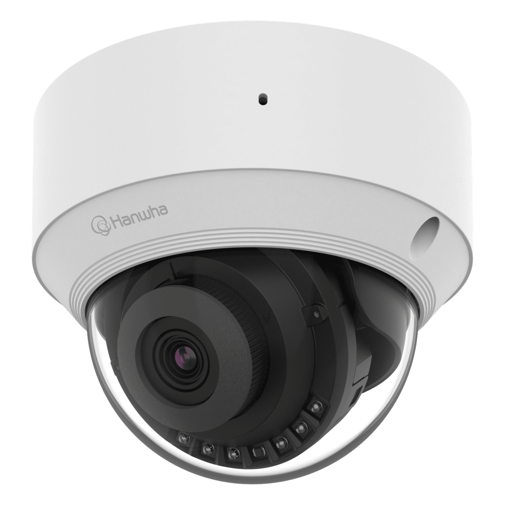 Cámara IP Tipo domo Interior 5 Megapíxel / Lente fijo 3mm / IR 25M / WDR 120db / H.265 & WiseStream / Inteligencia Artificial Deteccion de Personas y vehiculos